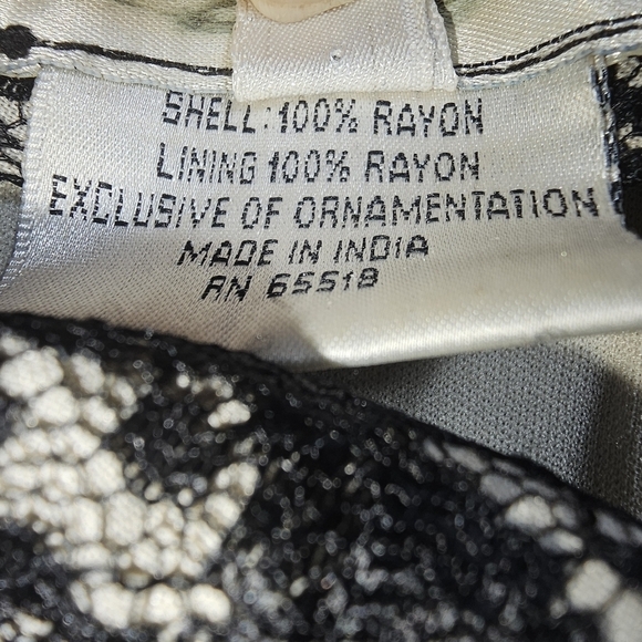 Stenay beaded and lace pants with nudes lining. Size 6. Back zip. - Picture 10 of 11